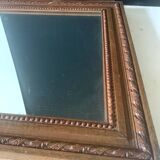 Old wooden frame mirror