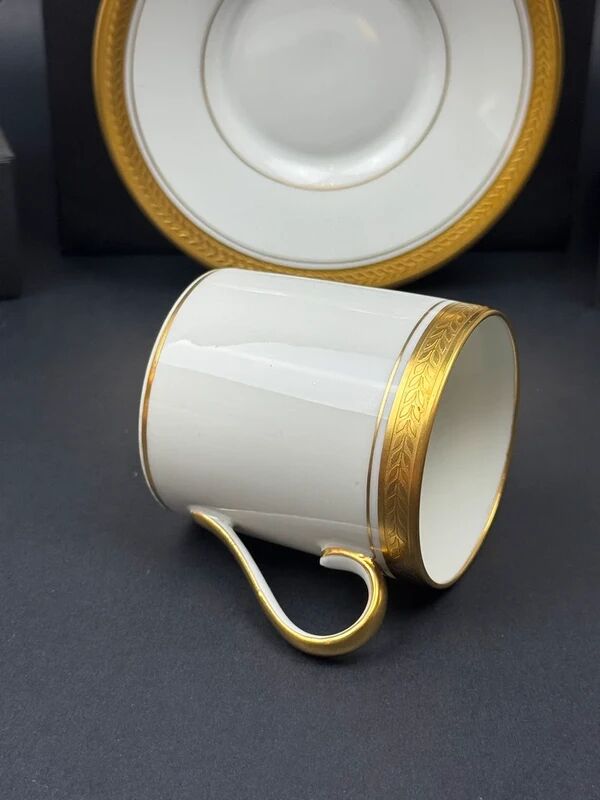 Limoges Coffee Service, Old Royal Factory, Gold Inlay