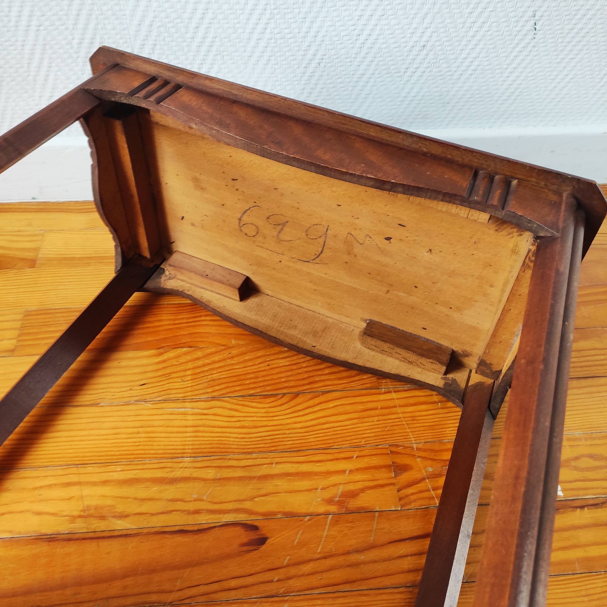 Console en bois massif de style Art Déco, 1930-40