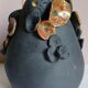 Raku vase, handmade