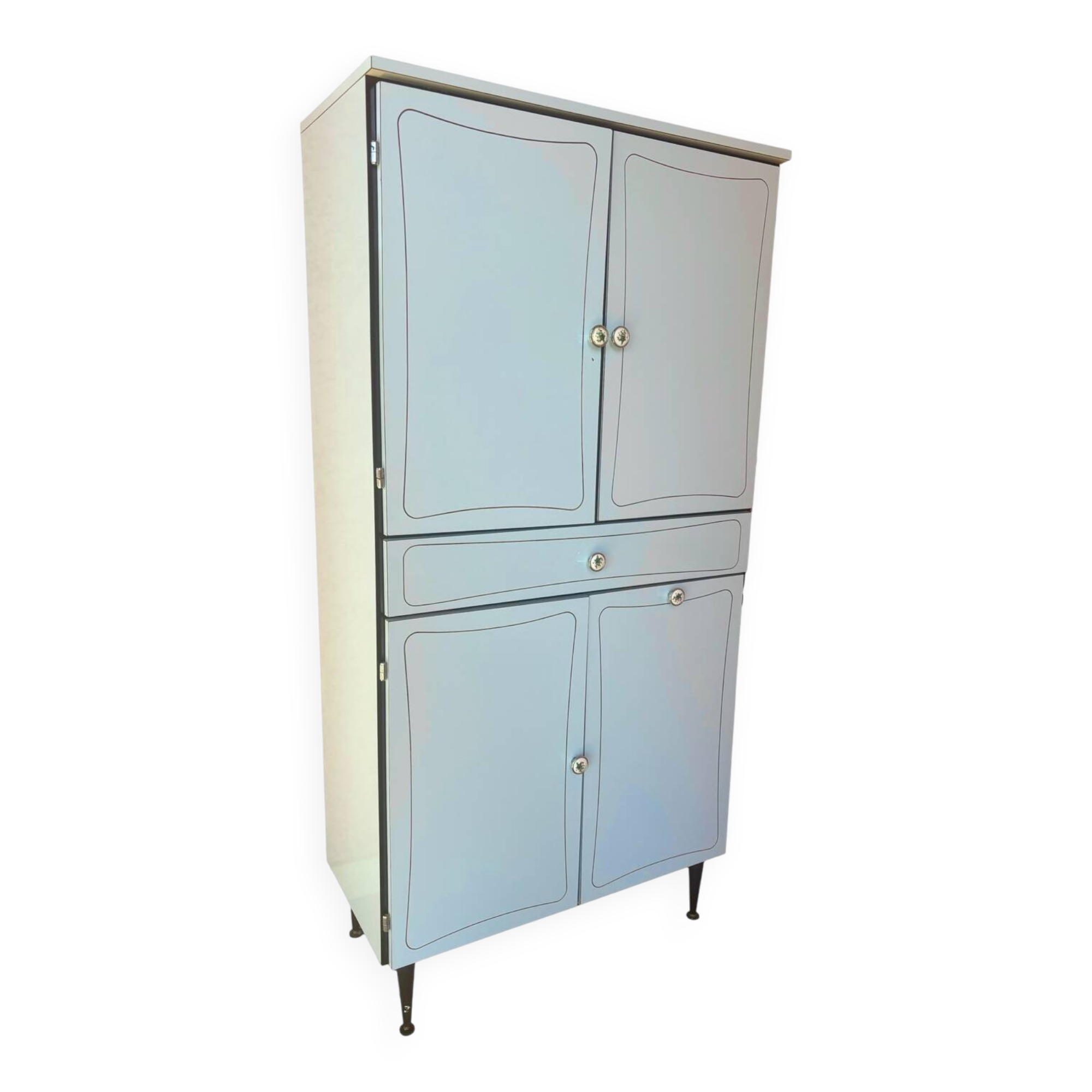 Armoire de salle de bain bleue