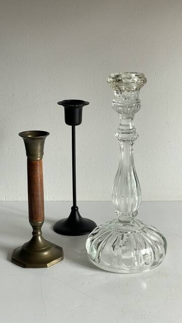 Chic Vintage Bougeoirs Trio