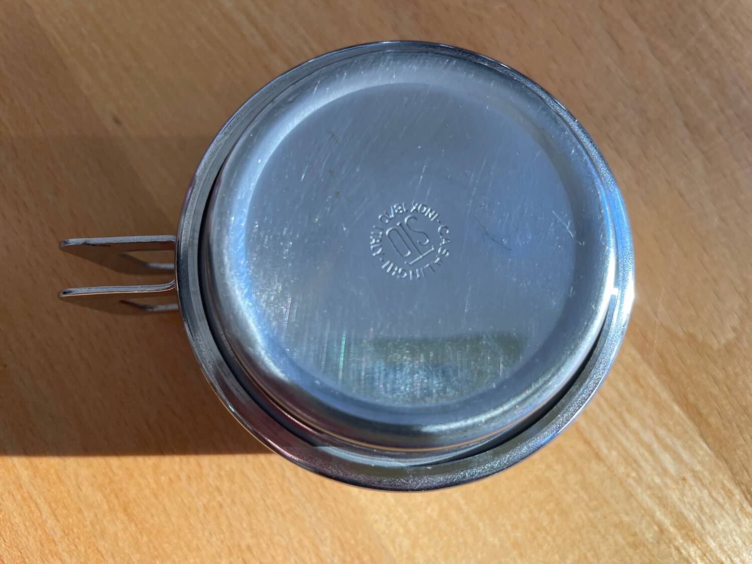 Casalinghi STO stainless steel cups, vintage 70s Italian design