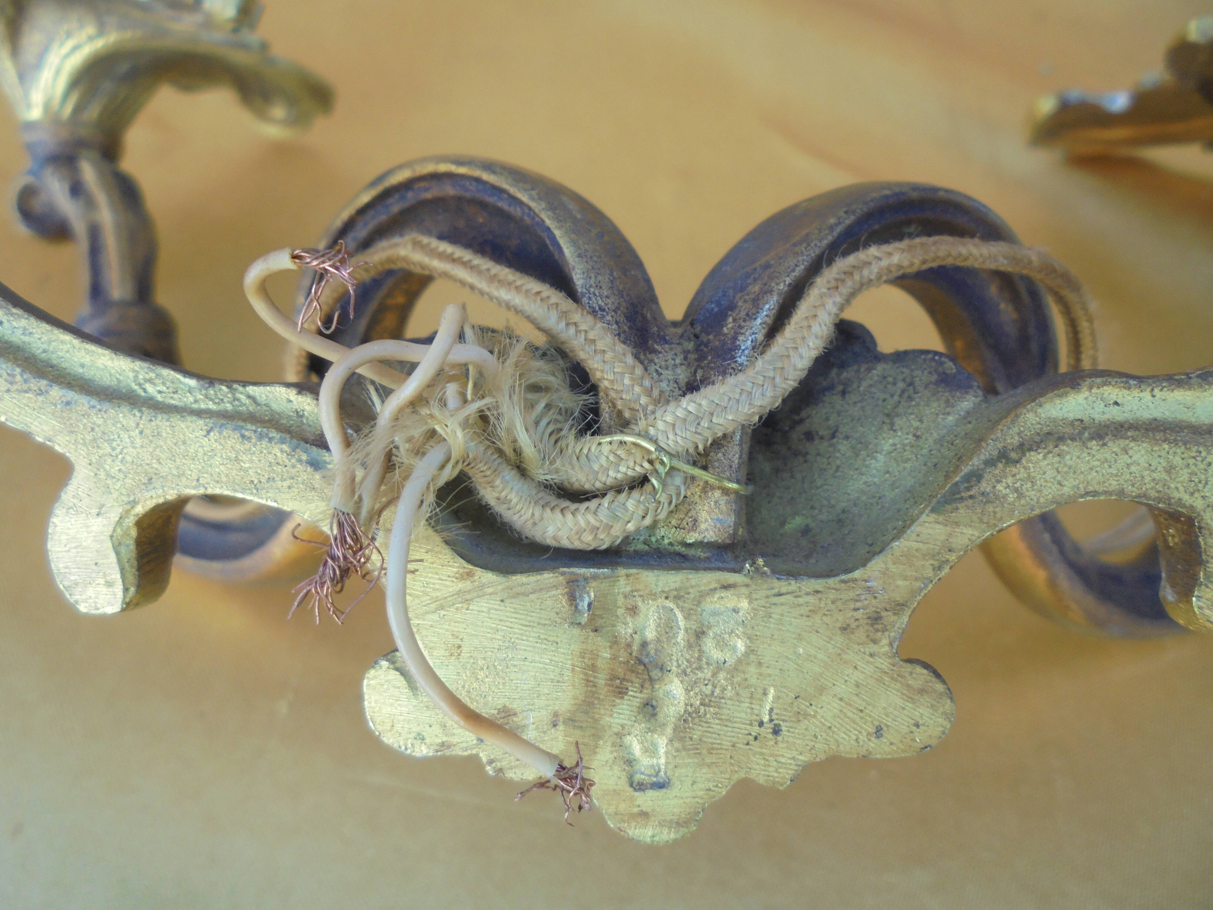 Pair of Louis XV Style Bronze Sconces