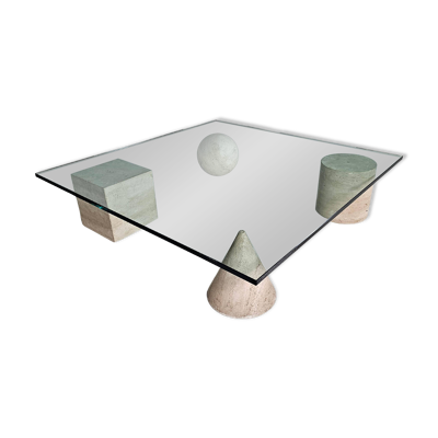 Table basse Metafora de Massimo et Lella Vignelli pour Casigliani, Italie, 1970