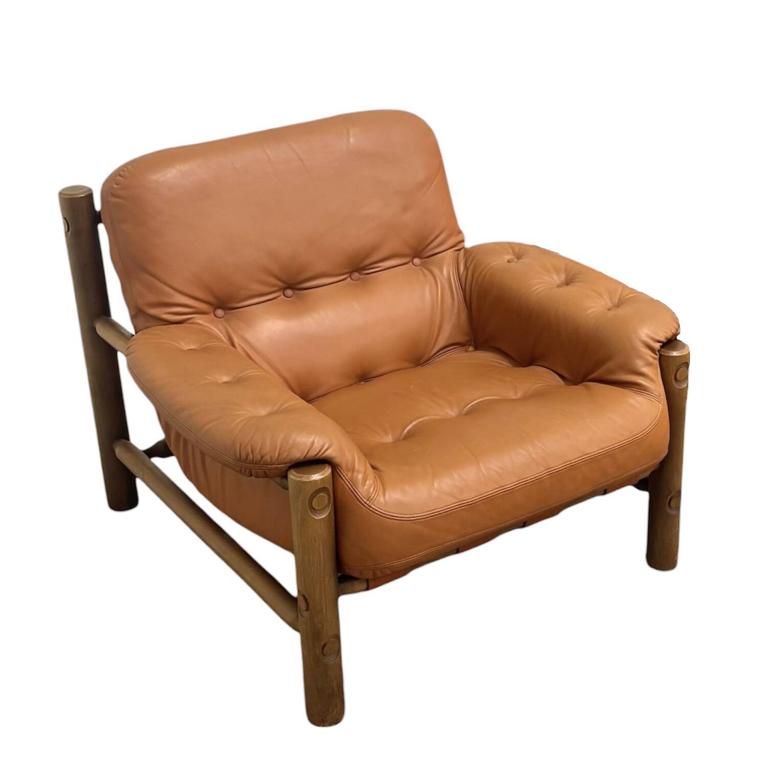 Vintage Brutalist, Brazilian style lounge chair, 1960s