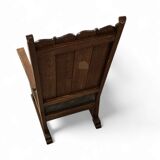 Oak arm chair 1930s  Height 110 Depth 70 Width 75 Seat height 46 cm
