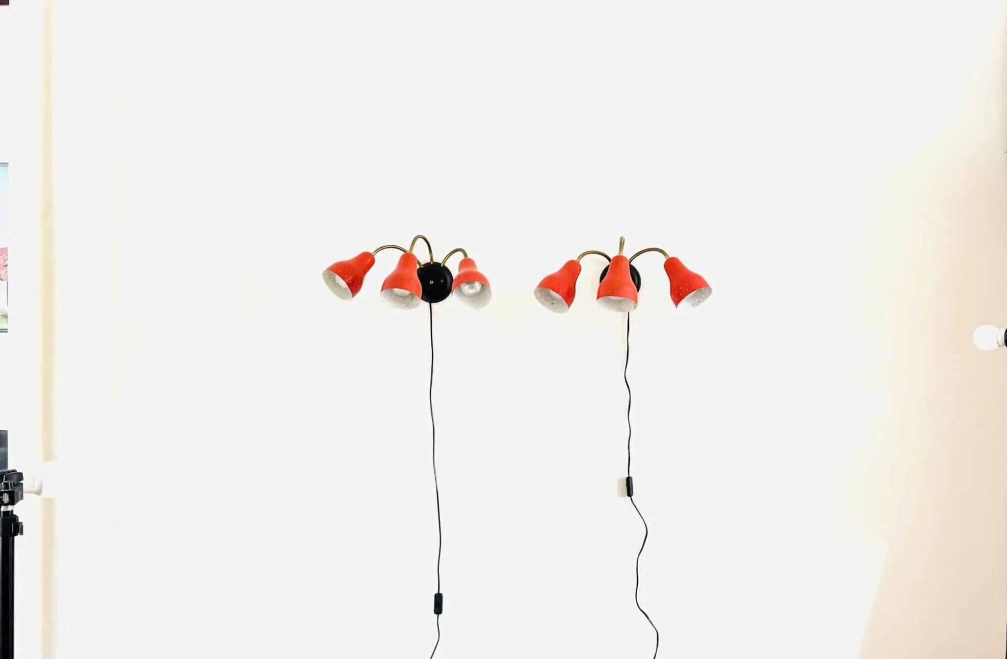 3-Armed Wall Lamp By H. Busquet For Hala Zeist, The Netherlands, 1950S
