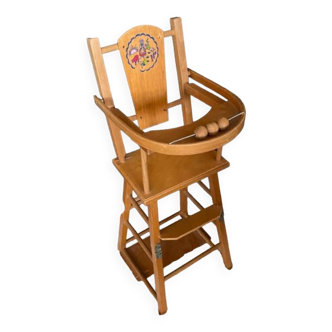 High chair for wooden doll