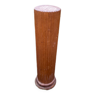 Vintage wooden saddle column