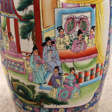 Vieux vase chinois peint à la main, 1920