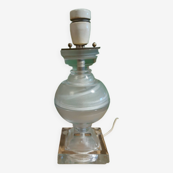 Lamp bases in blown glass, molded, Medici, baluster