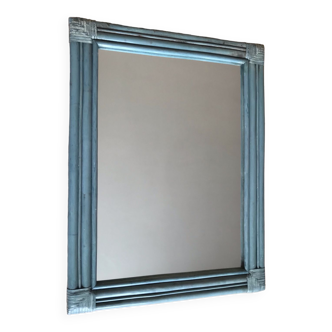 Old bamboo and rattan mirror