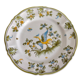 Moustiers plate signed lallier