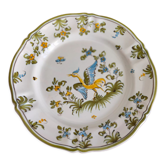 Assiette de moustiers signée lallier
