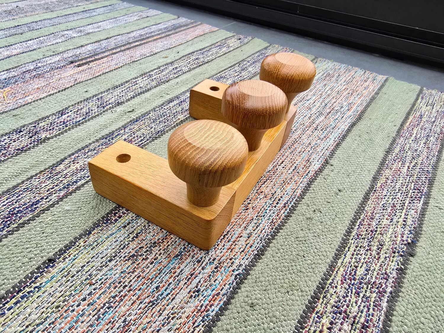 Coat rack with 3 hooks by Guillerme and Chambron