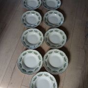 9 assiettes creuses Terre de fer Badonviller