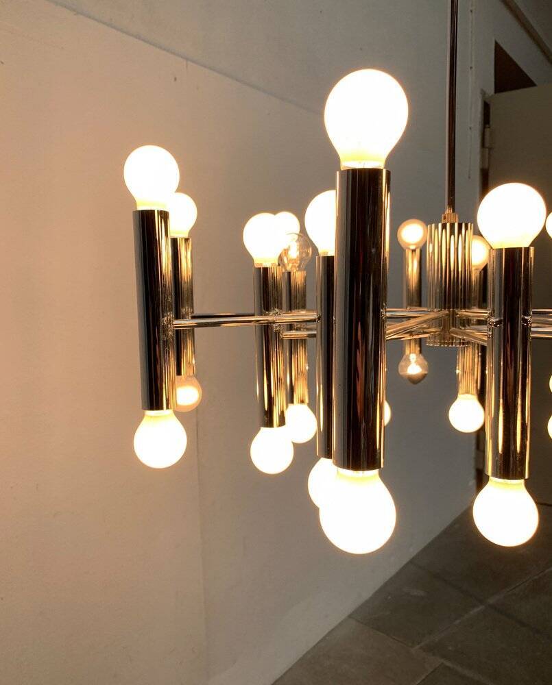 German lustre from the mid-century space age by Doria Leuchten, 1960s.