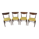 Set of 4 Lübke chairs dining chairs Danish Design