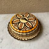 Vintage 1960s HB Quimper ceramic butter cheese box