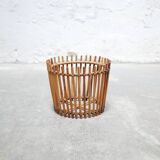 Vintage rattan planter