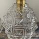 Set of two chiseled glass sconces