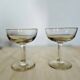 Lot de 2 coupes de champagne anciennes