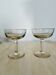 Lot de 2 coupes de champagne anciennes