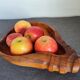 Olive wood cut shell Vintage Falcon
