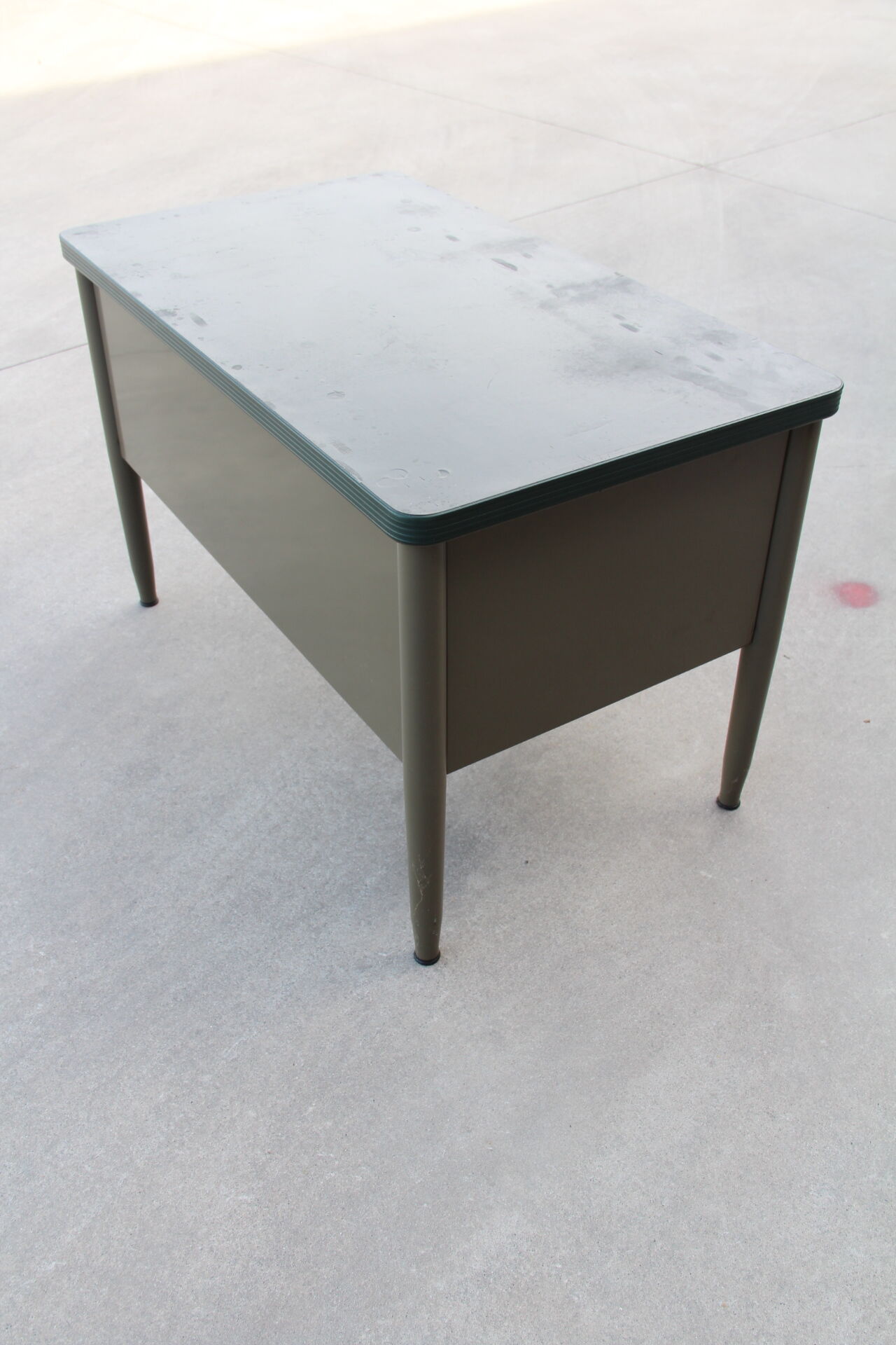 Industrial metal desk