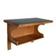 Vintage shelf in laminate and oak veneer, Italy, 1950s.