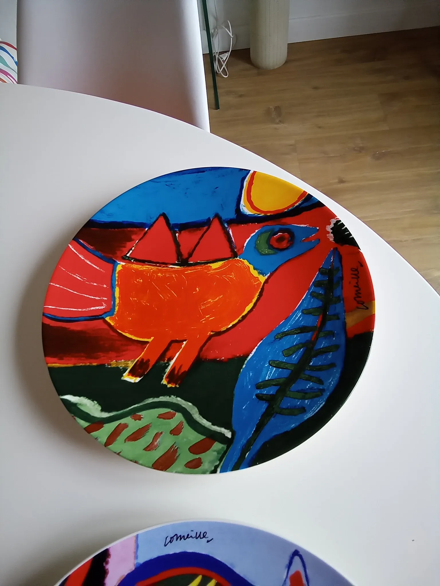 2 presentation plates Corneille, Dutch artist