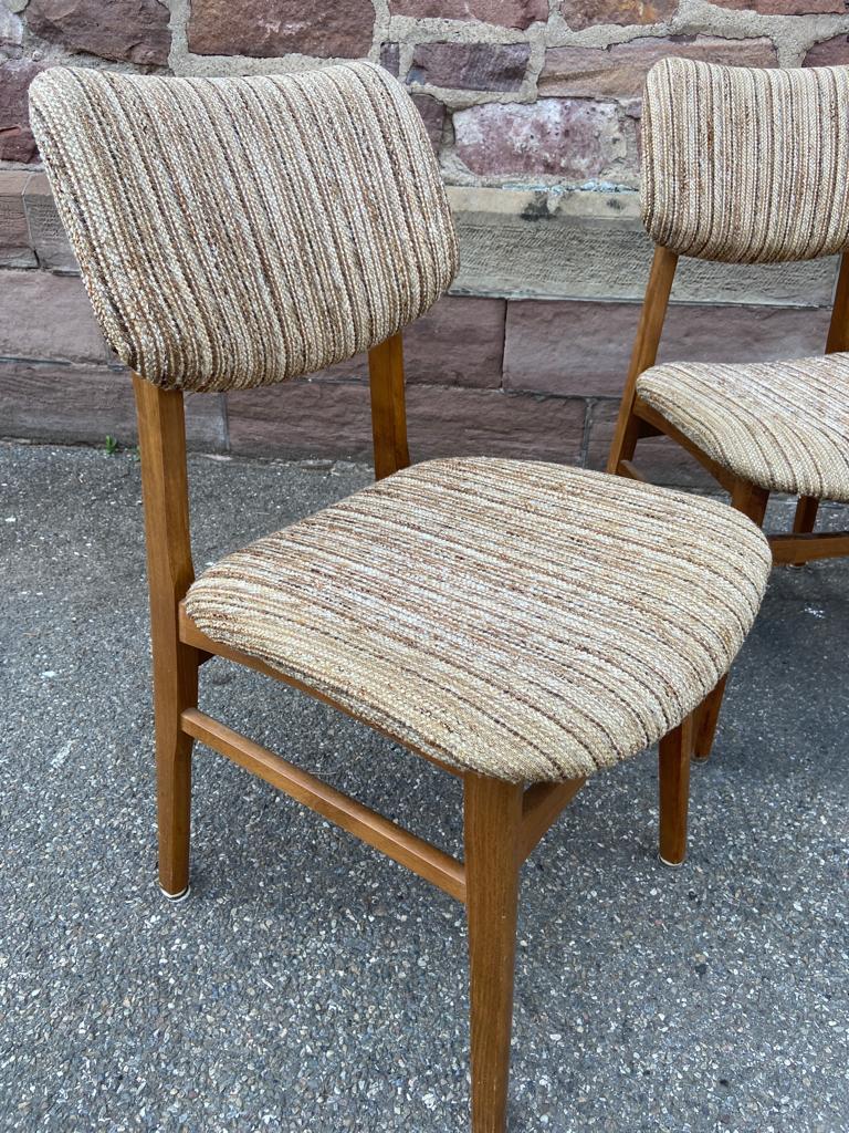 4 chaises scandinave 1970