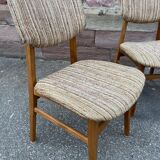 4 scandinavian chairs 1970