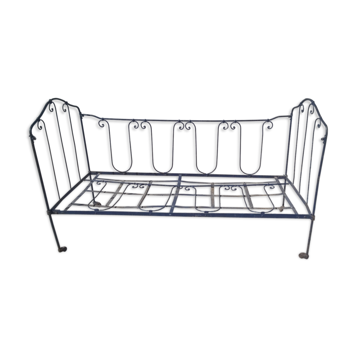Napoleon III wrought iron folding bed