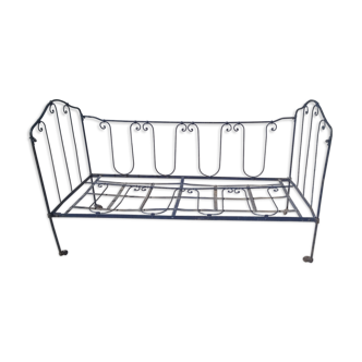 Napoleon III wrought iron folding bed