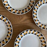 Set of 6 “Chad” model dessert plates