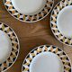 Lot de 6 assiettes à dessert modèle « Tchad »