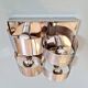 Chromed metal wall light, Goffredo Reggiani 1960s-70s