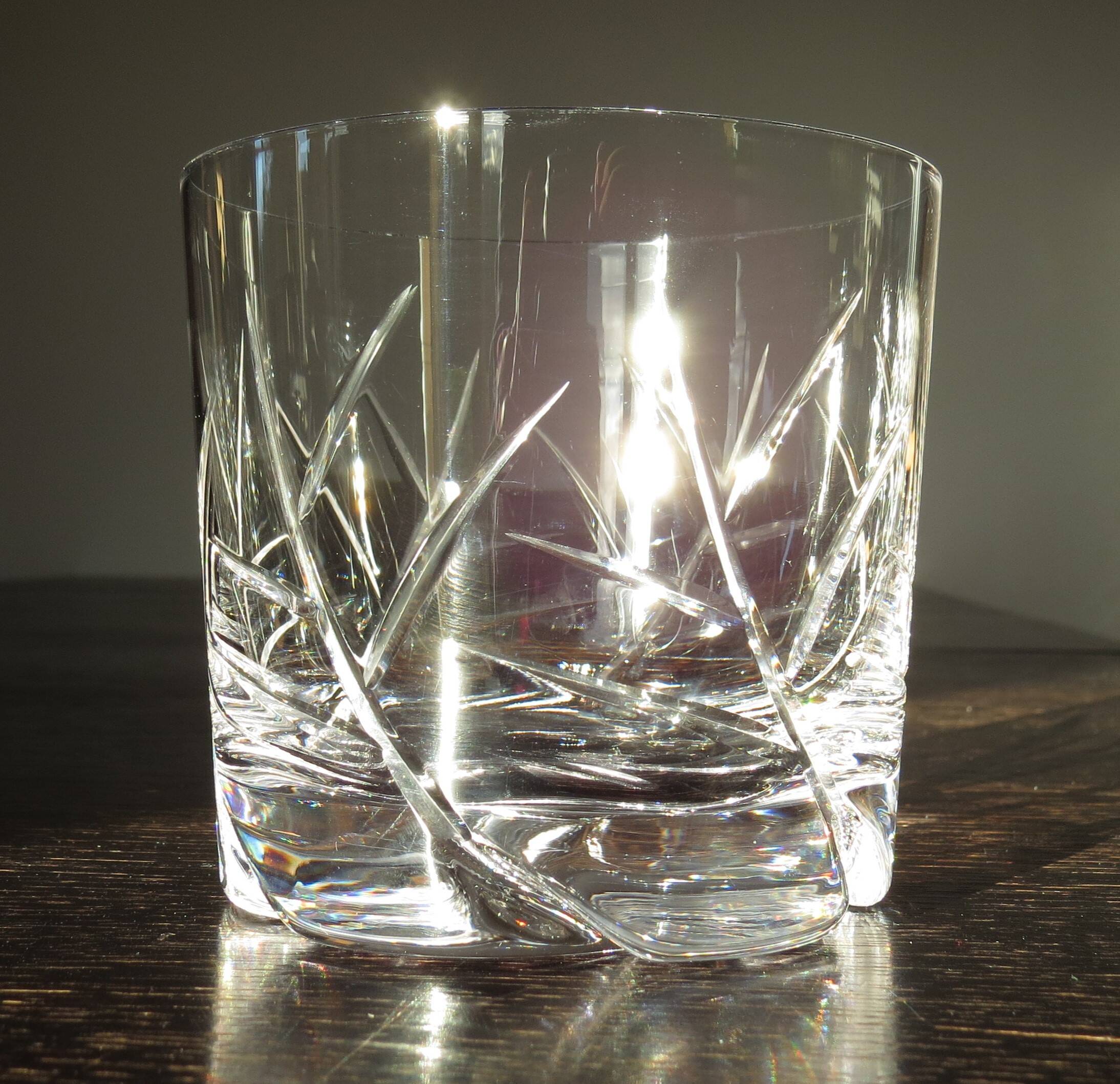 Daum crystal whiskey glasses