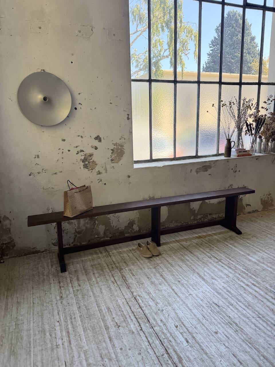 Oak bench 260 cm (2 available)