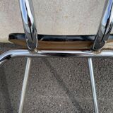 Black marbled formica chairs