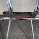 Black marbled formica chairs