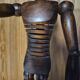 Antique wooden articulated artist's mannequin