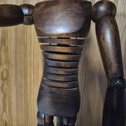 Antique wooden articulated artist's mannequin