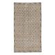 Vintage Handmade Pink Turkish Accent Rug with Floral Design