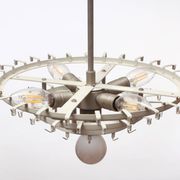 German 1960s chandelier with 60 cristall glass tubes