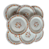 8 assiettes vintage