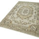 Tapis beige anatolien unique en son genre tissé à la main 160 cm x 271 cm