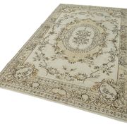 Handwoven one-of-a-kind anatolian beige carpet 160 cm x 271 cm